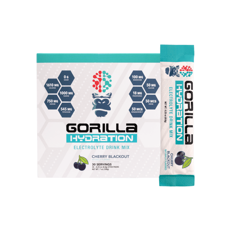 Gorilla Mind | Gorilla Hydration | Cherry Blackout