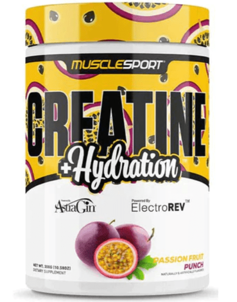Muscle Sport | Creatine + Hydration | Passionfruit