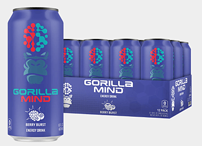 Gorilla Mind | Gorilla Mode Energy RTD | Berry Burst